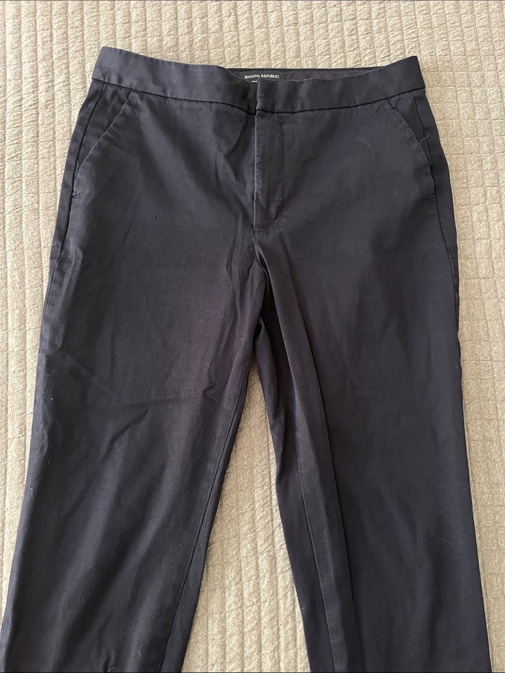 Banana Republic Black Ankle Crop Trousers